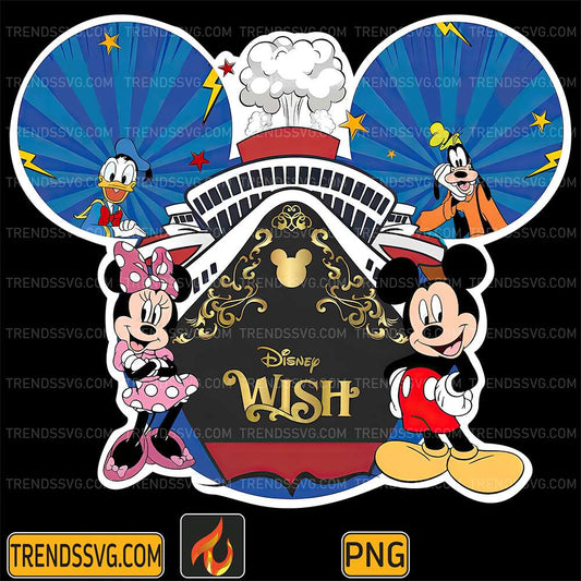 Mickey-And-Minnie-Disney-Wish-Cruise-Png