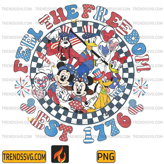 Mickey-Feel-The-Freedom-Est-1776-4th-Of-July-Png
