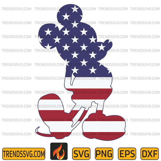 Mickey-Mouse-American-4th-Of-July-Svg
