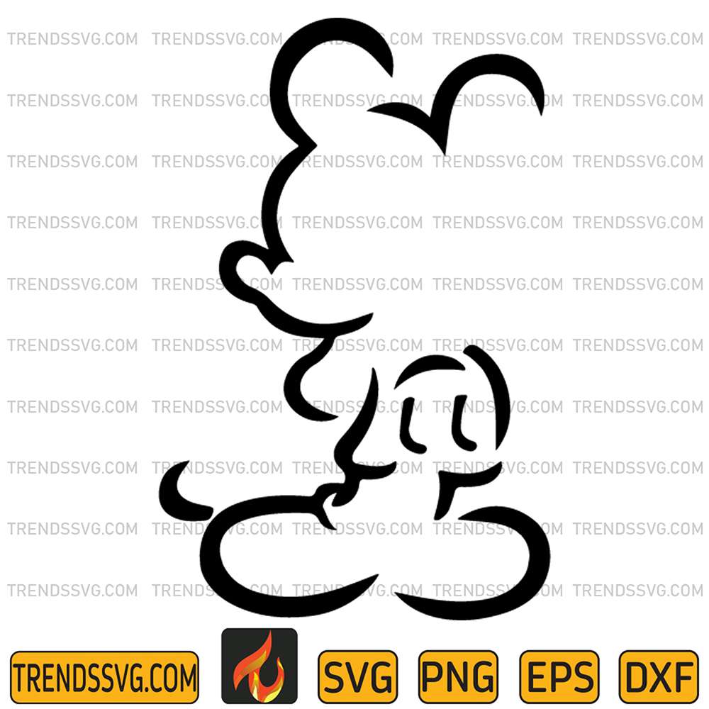 Mickey-Mouse-Outline-Svg