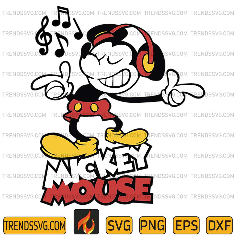 Mickey-Mouse-Sing-Svg
