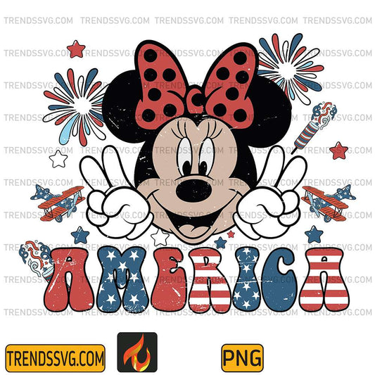 Minnie-America-4th-Of-July-Png