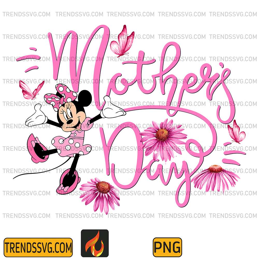Minnie-Mother-Day-Floral-Png