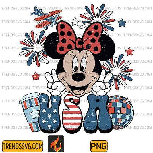 Minnie-USA-4th-Of-July-Png