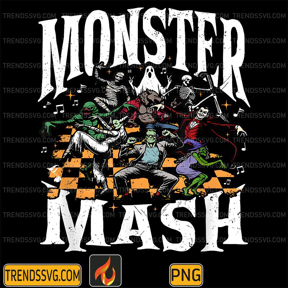 Monster-Mash-Halloween-Spooky-Season-Trick-Or-Treat-Png