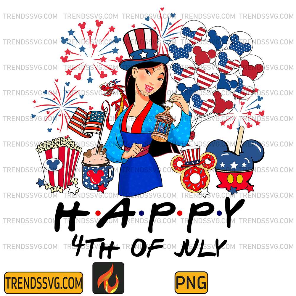 Mulan-America-Happy-4th-Of-July-Png