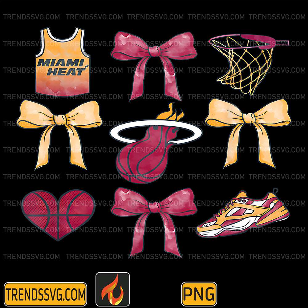 NBA-Miami-Heat-Bow-Grid-Png