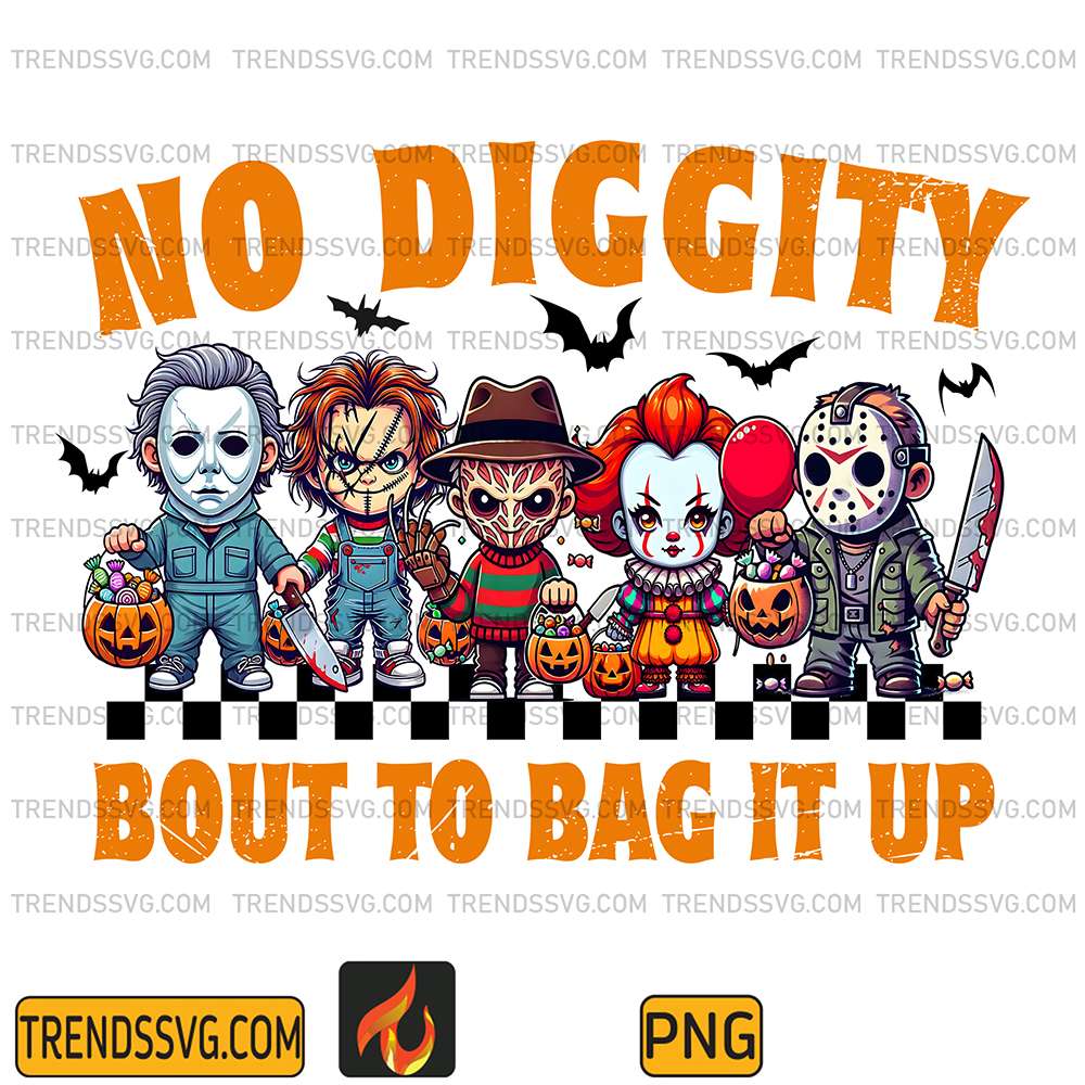 No-Diggity-Bout-To-Bag-It-Up-Horror-Friends-Png