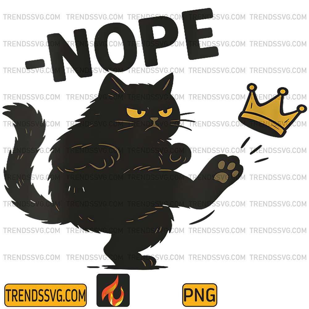 No-Kings-In-America-Black-Cat-Png