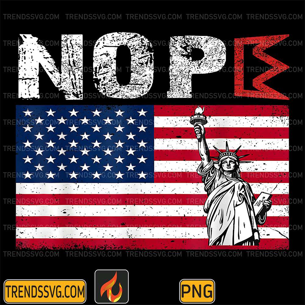 Nope-America-Flag-Png