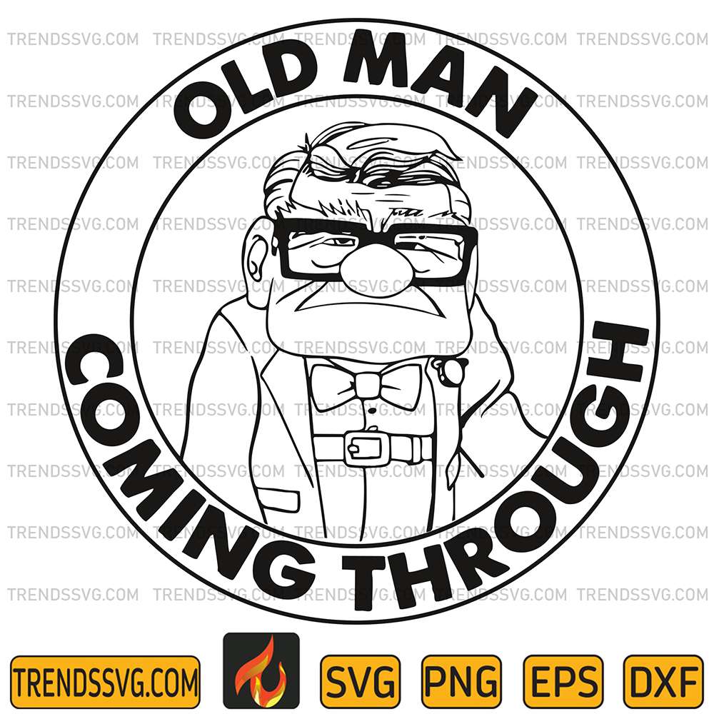 Old-Man-Coming-Through-Disney-Up-Svg