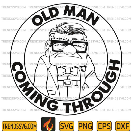 Old-Man-Coming-Through-Disney-Up-Svg