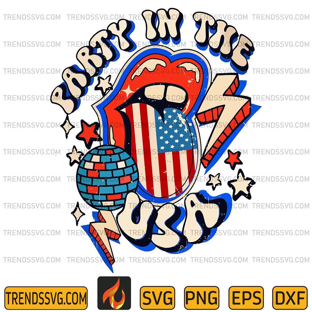 Party-In-The-Usa-4th-Of-July-Svg