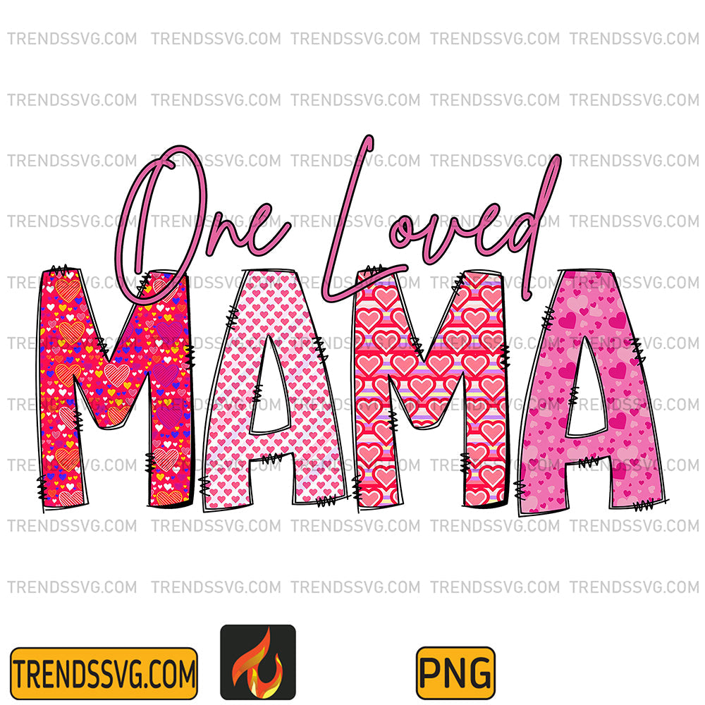 PinkOneLovedMamaPng