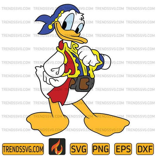 Pirate-Donald-Duck-Svg