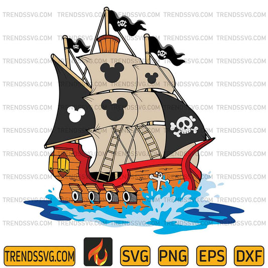 Pirate-Ship-Disney-Svg