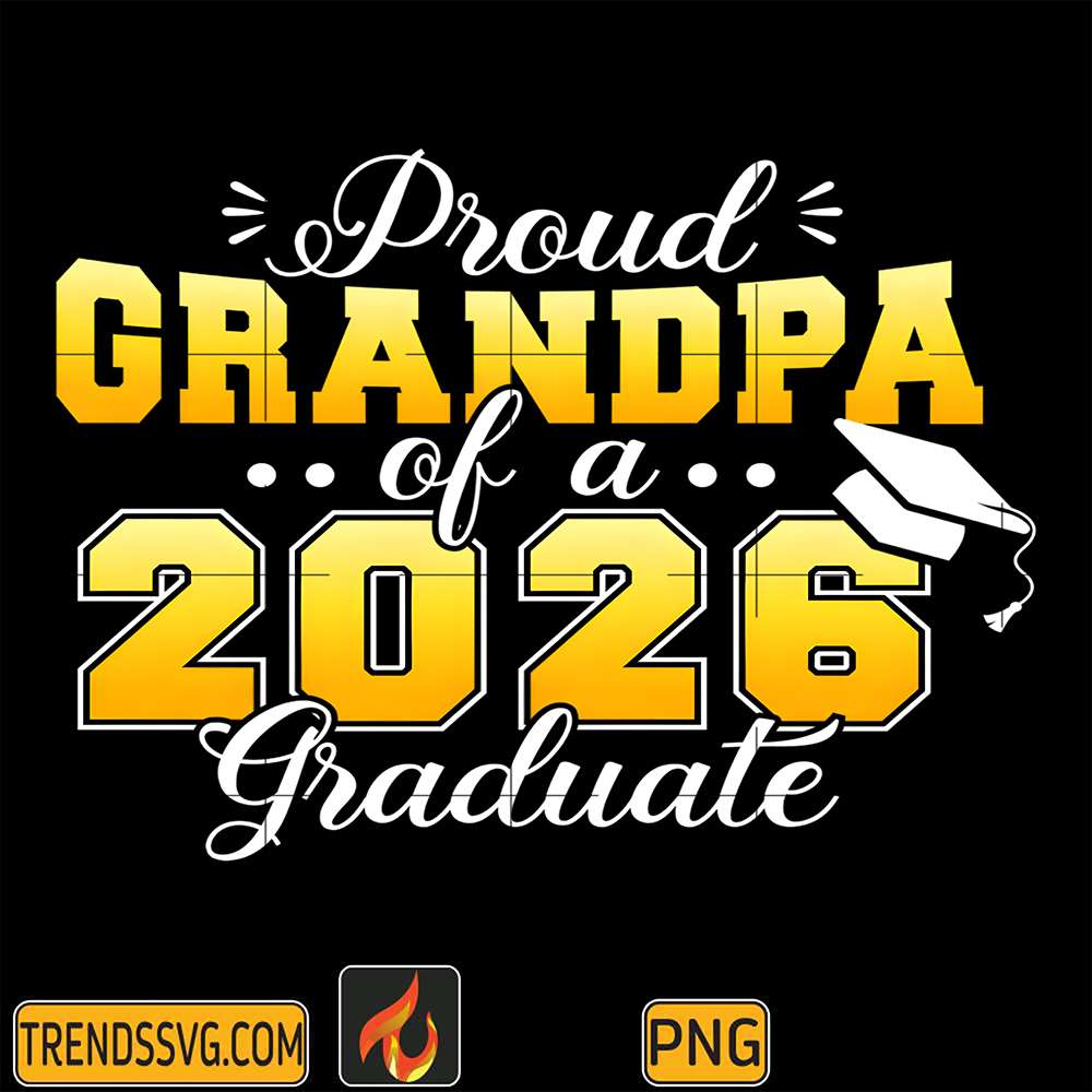 Proud-Grandpa-Of-A-2026-Graduate-Png