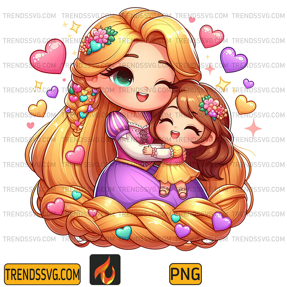 RapunzelPrincessAndDaughterPng1