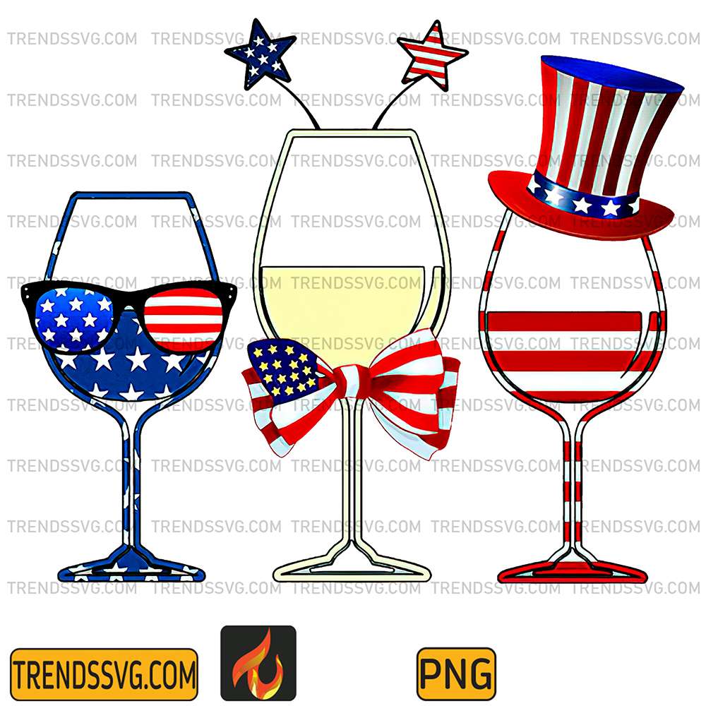 Red-White-And-Blue-Glasses-America-Flag-4th-Of-July-Png