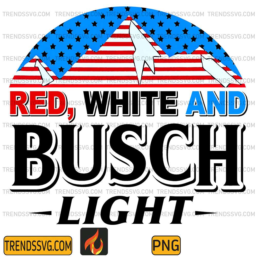 Red-White-And-Busch-Light-4th-Of-July-Png-6