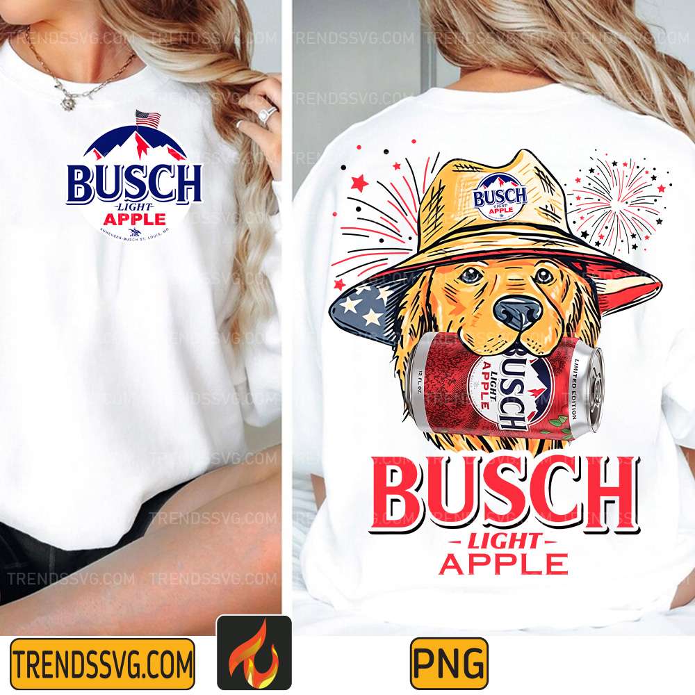 Red-White-And-Busch-Light-Apple-Dog-Png