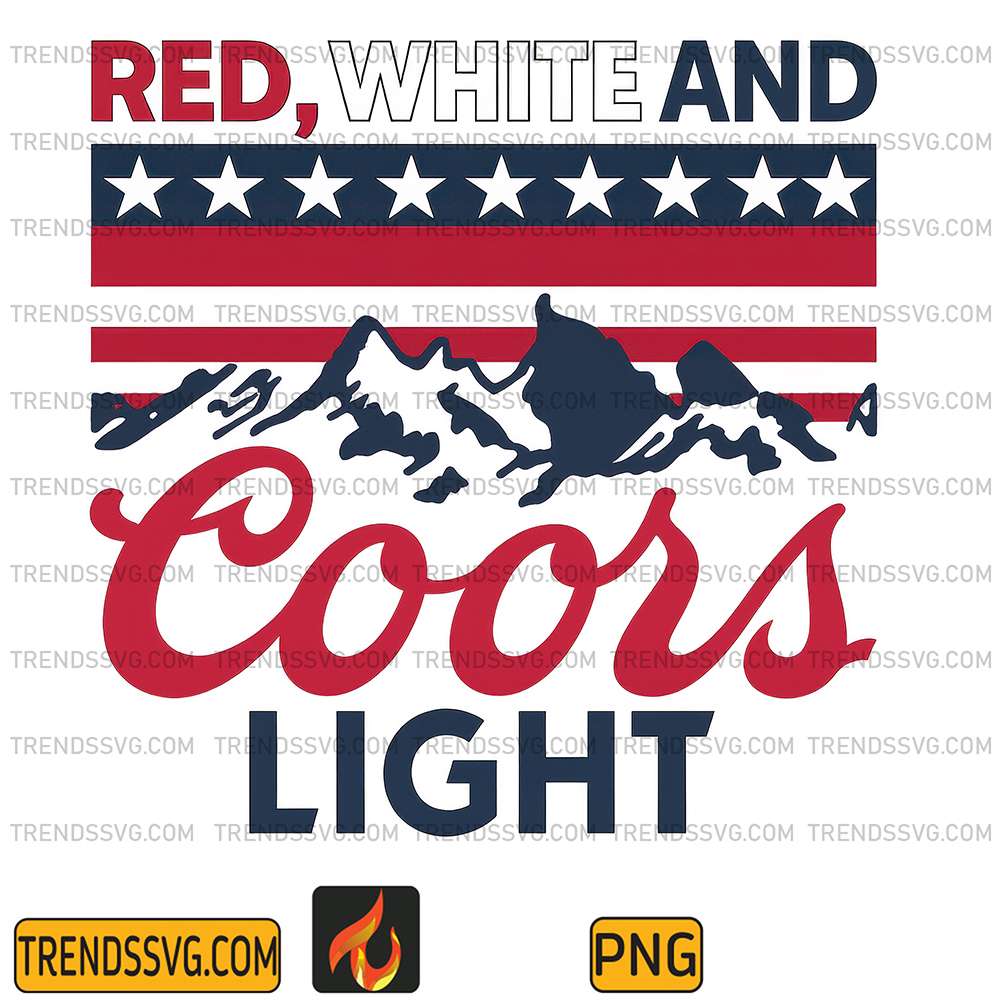 Red-White-And-Coors-Light-Png-2