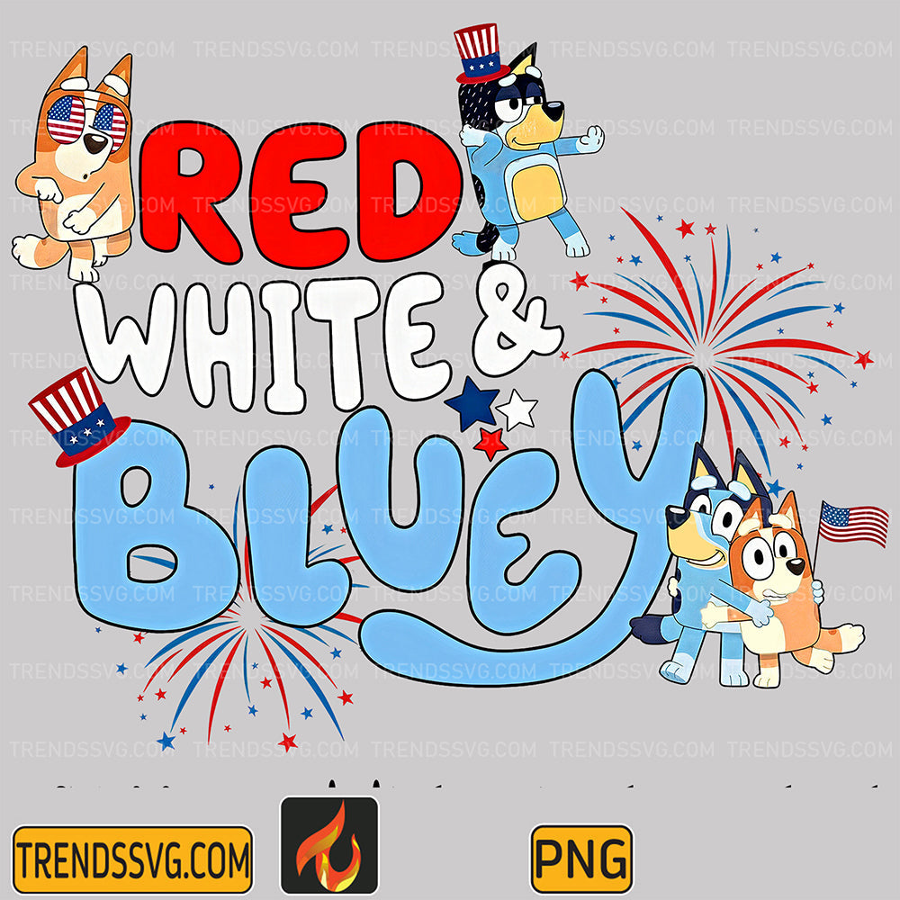Red-White-Bluey-4th-Of-July-Png-4