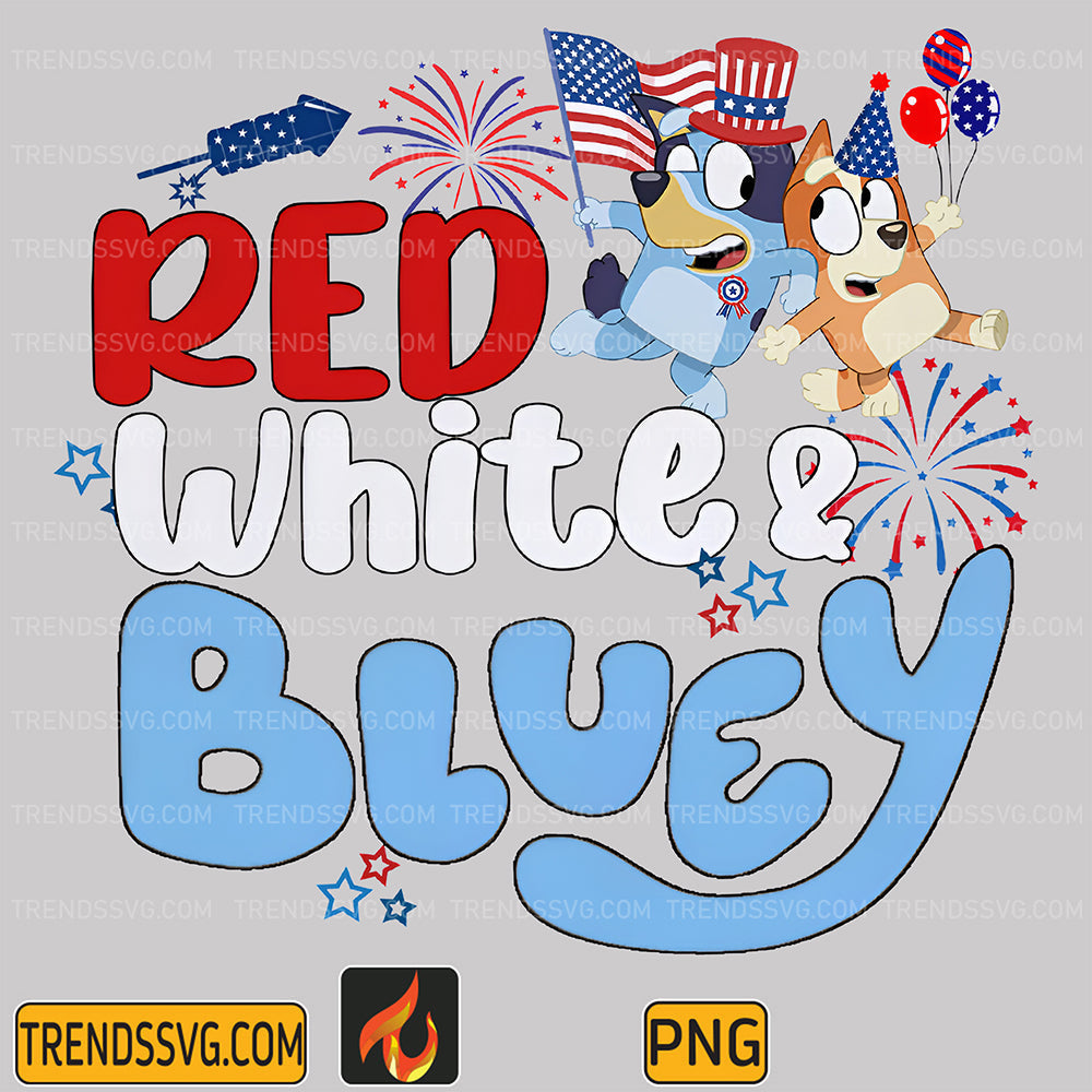 Red-White-Bluey-4th-Of-July-Png-5