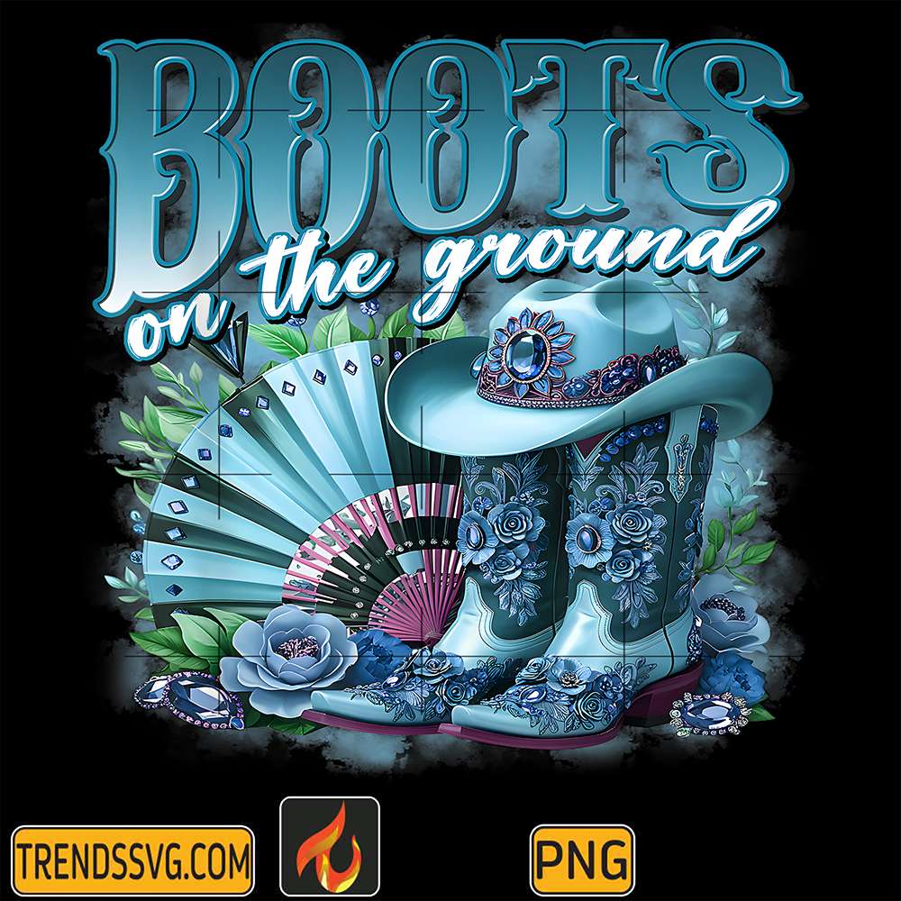 Retro-Western-Cowgirl-Cowboy-Linedance-Boots-On-Da-Ground-Png