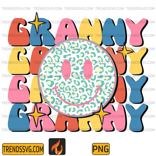 RetroGrannyDrippingFaceLeopardPng