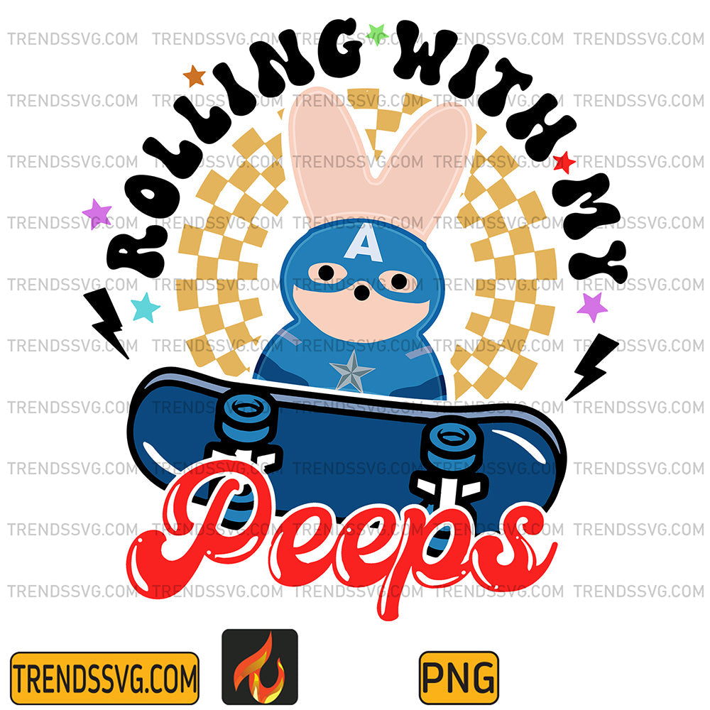 RollingWithMyPeepsCaptainAmericaEasterDayPng_1