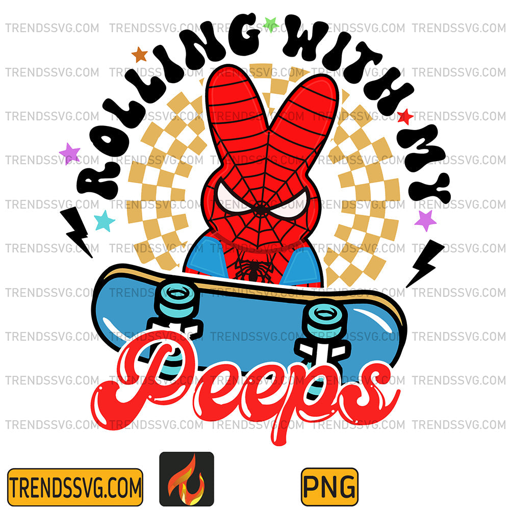 RollingWithMyPeepsSpiderManEasterDayPng_1
