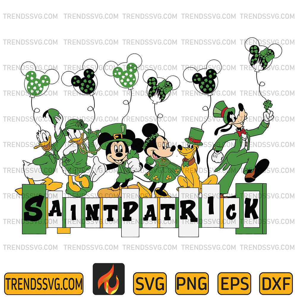 SaintPatricksDisneyMickeyAndFriendSvg
