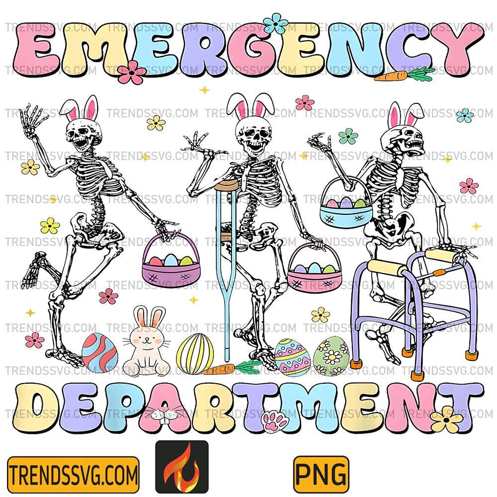 Skeleton-Dancing-Easter-Emergency-Department-Png