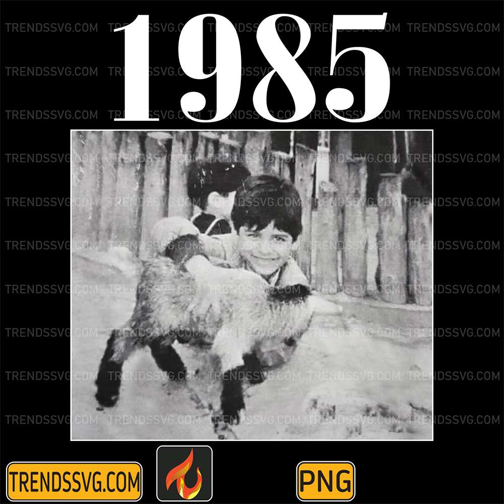 Smiling-Boy-And-Goat-1985-Rustic-Photo-Memory-Png