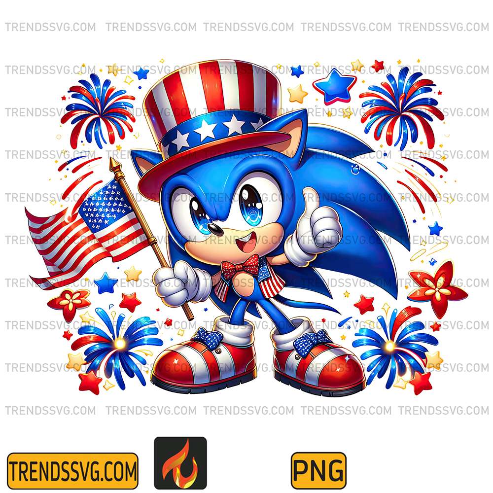Sonic-America-4th-Of-July-Png