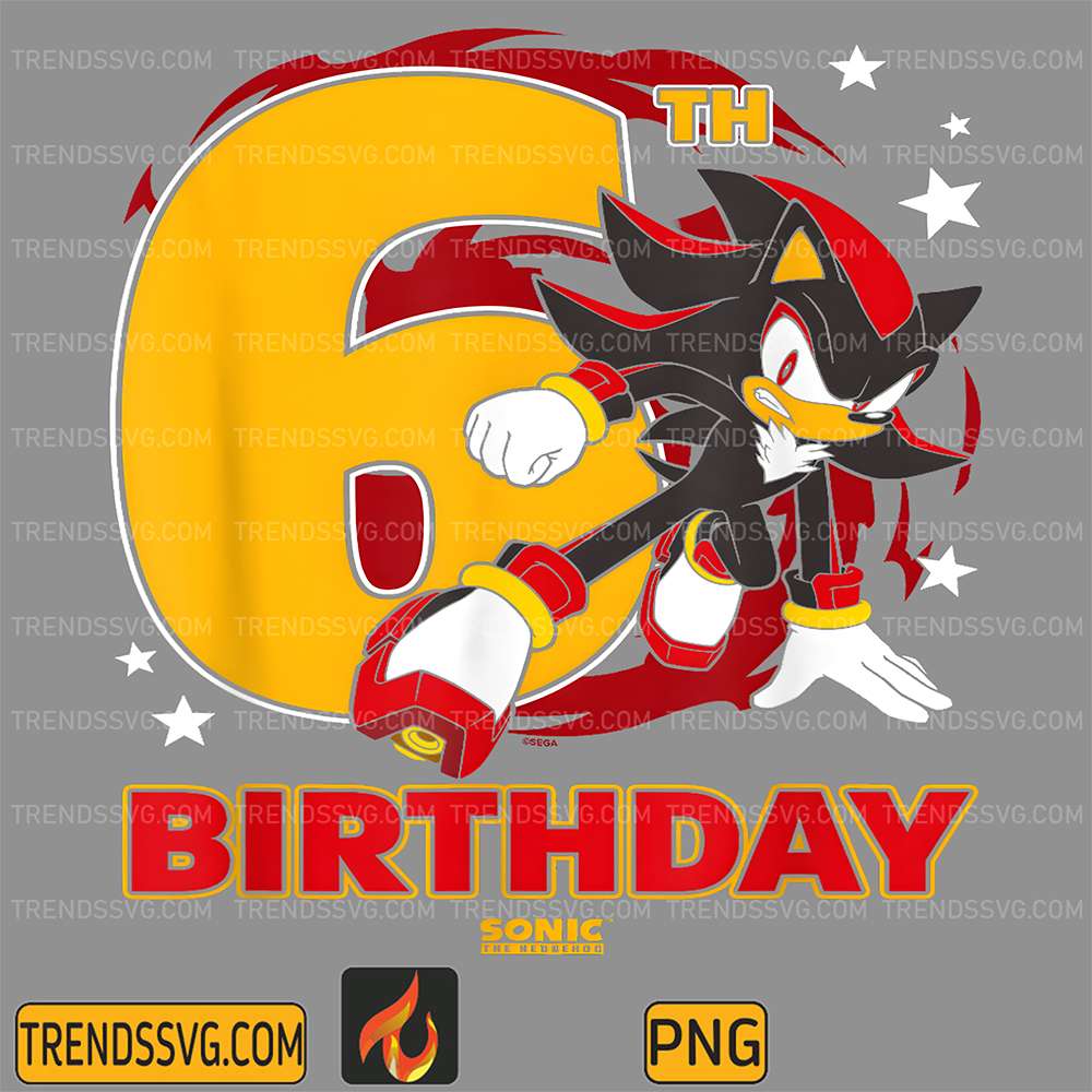 Sonic-The-Hedgehog-Epic-Shadow-6th-Birthday-Png