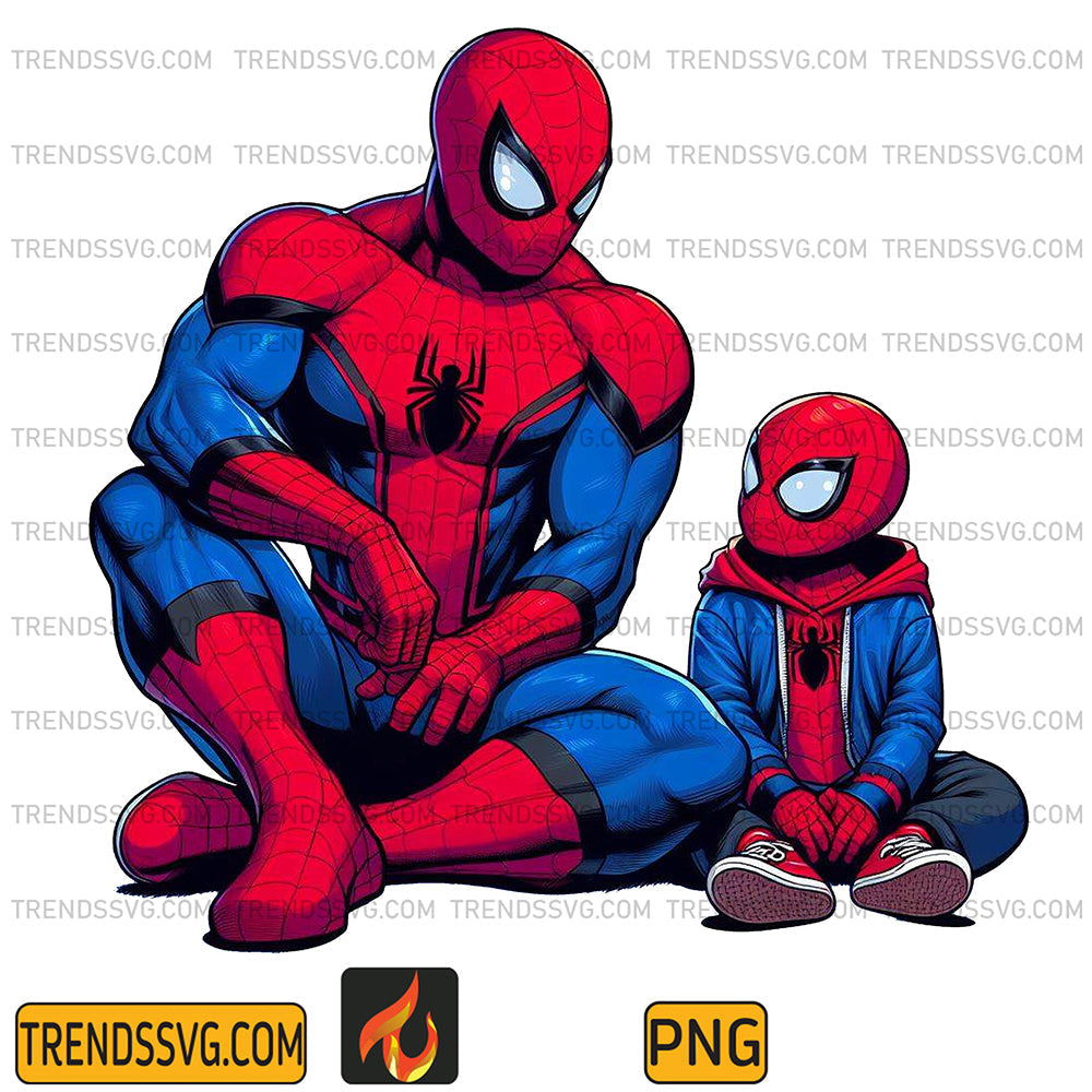 Spider-Man-Dad-And-Son-Png_4