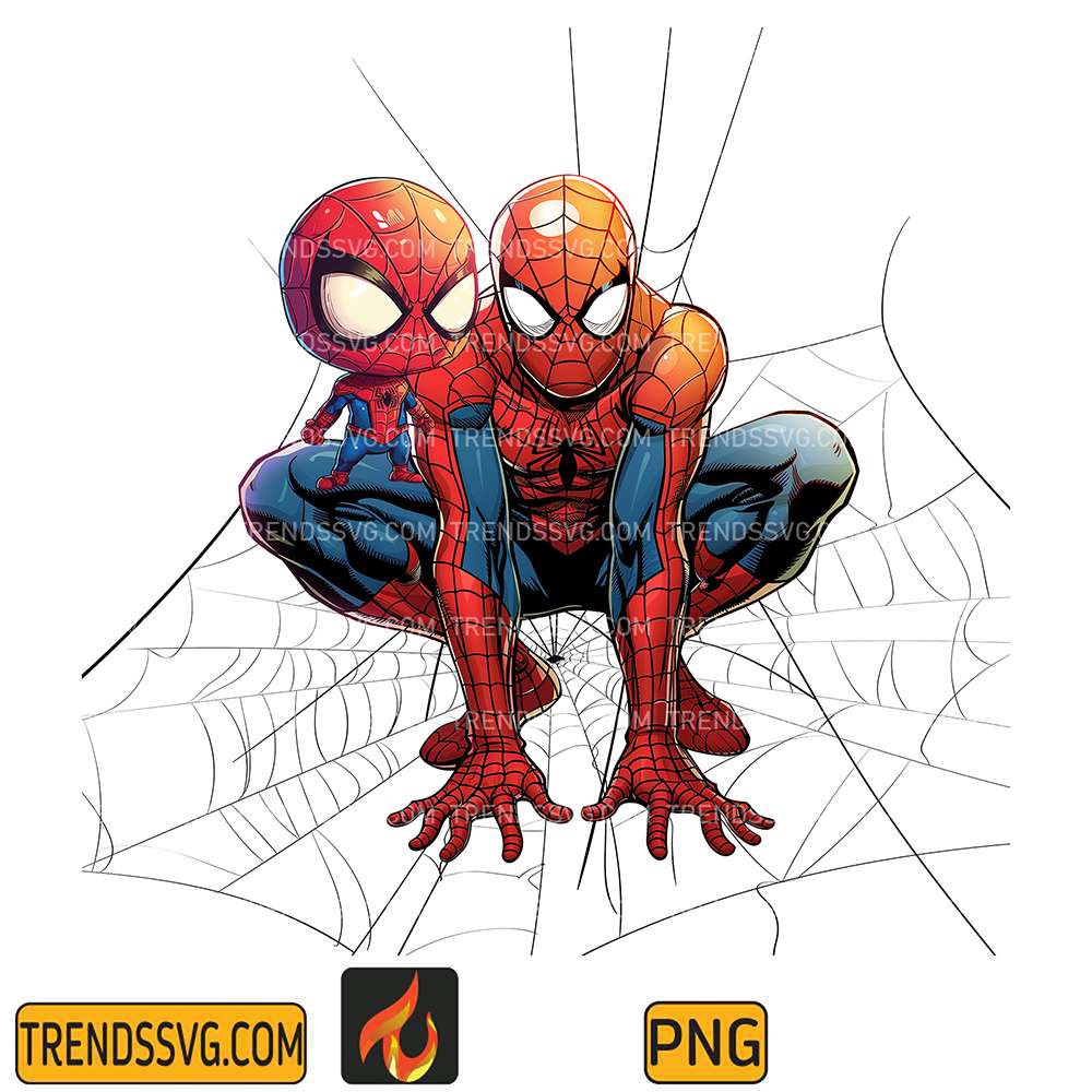 Spiderman-Dad-And-Son-Png-2