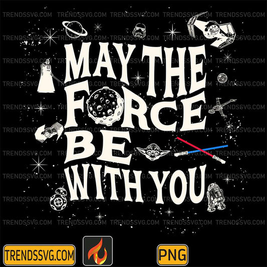 Star-Wars-May-The-Force-Be-With-You-Png