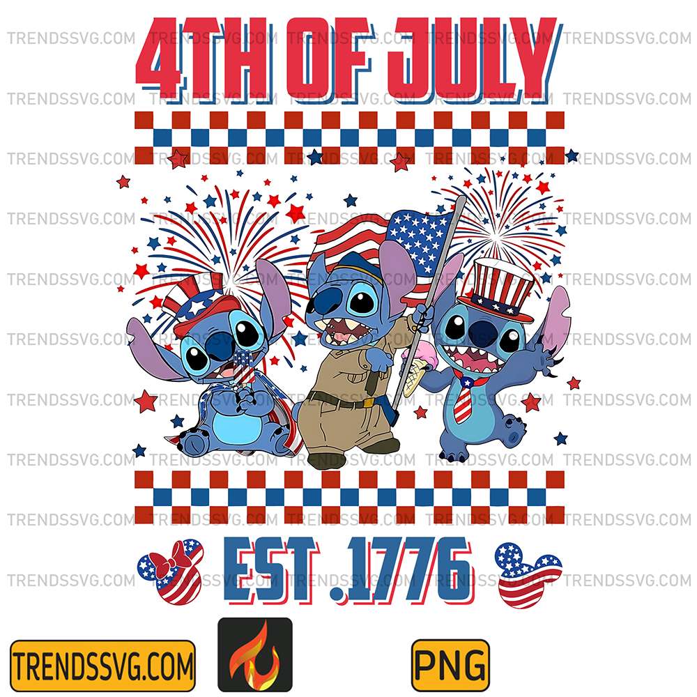 Stitch-America-4th-Of-July-Est-1776-Png