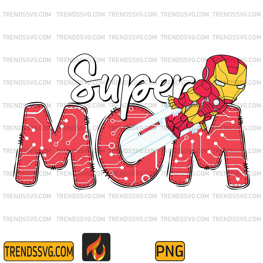 SuperMomSuperheroIronManPng