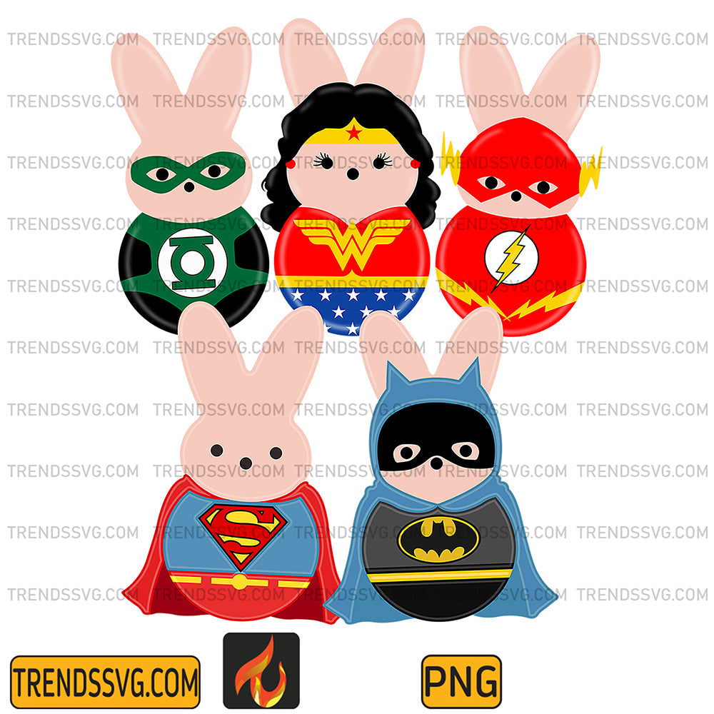 SuperheroEasterPeepsPng1
