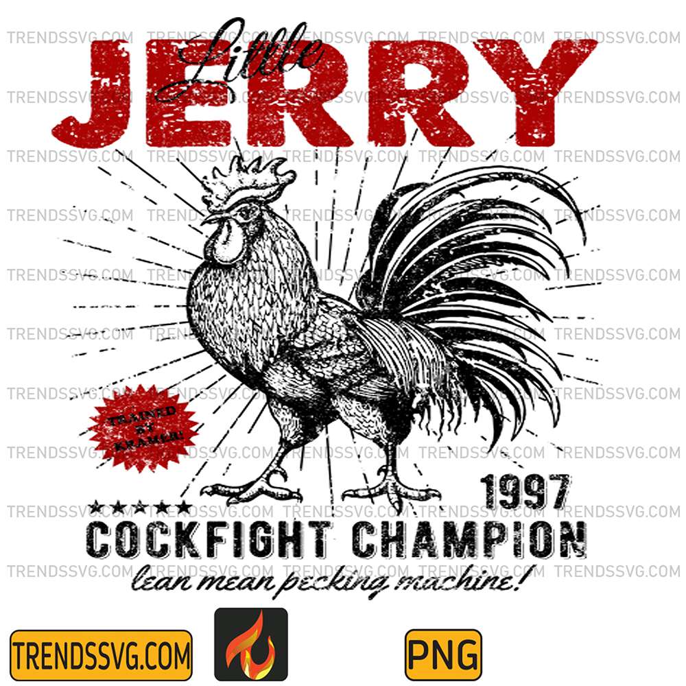 The-Little-Jerry-1997-Cockfight-Champion-Lean-Mean-Pecking-Machine-Png
