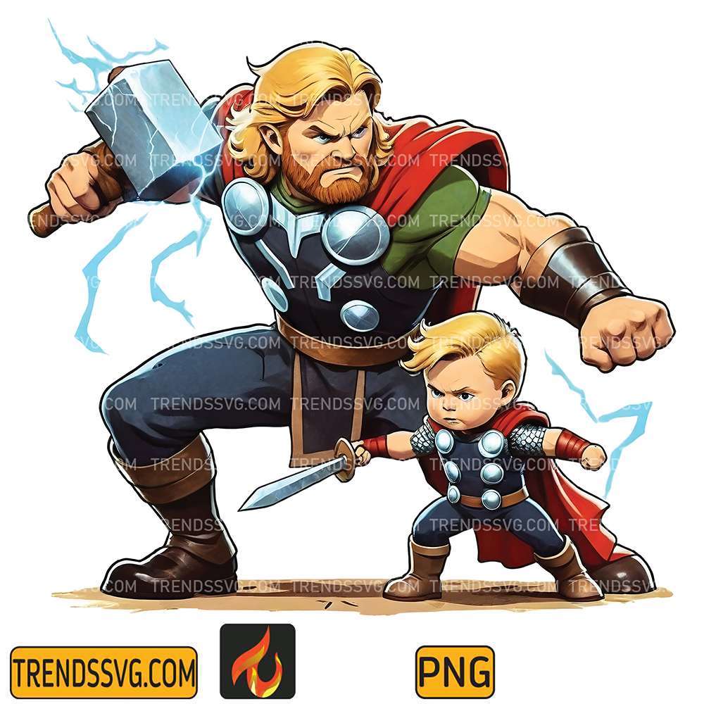 Thor-Dad-And-Son-Png-1