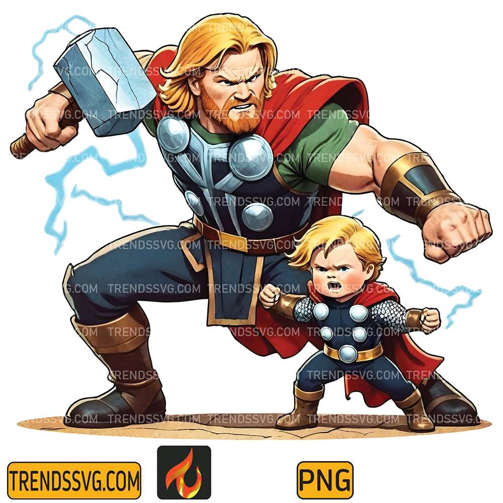 Thor-Dad-And-Son-Png-2