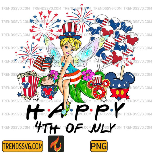 Tinkerbell-America-Happy-4th-Of-July-Png