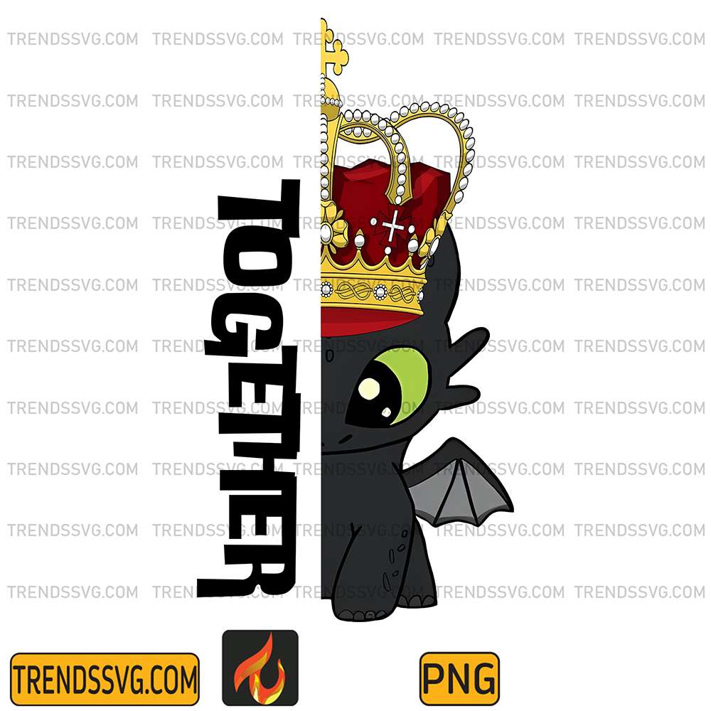 Toothless-Together-Black-Png