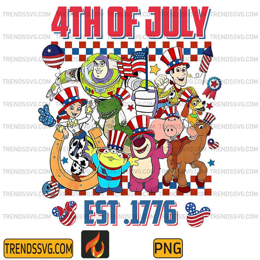 Toy-Story-America-4th-Of-July-Est-1776-Png