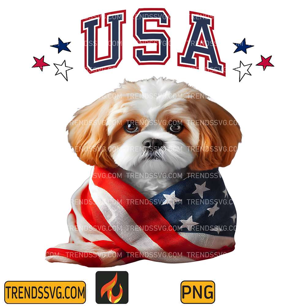 USA-America-Patriotic-Dog-4th-Of-July-Png